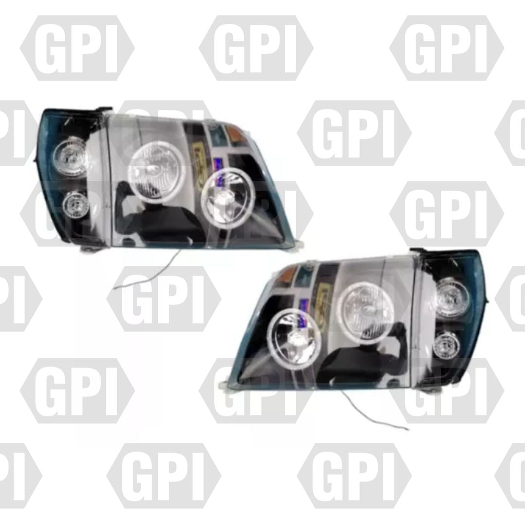 Kit De Faros Led Fondo Negro Toyota Merú Y Prado 2000-2008