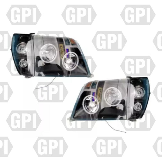 Kit De Faros Led Fondo Negro Toyota Merú Y Prado 2000-2008