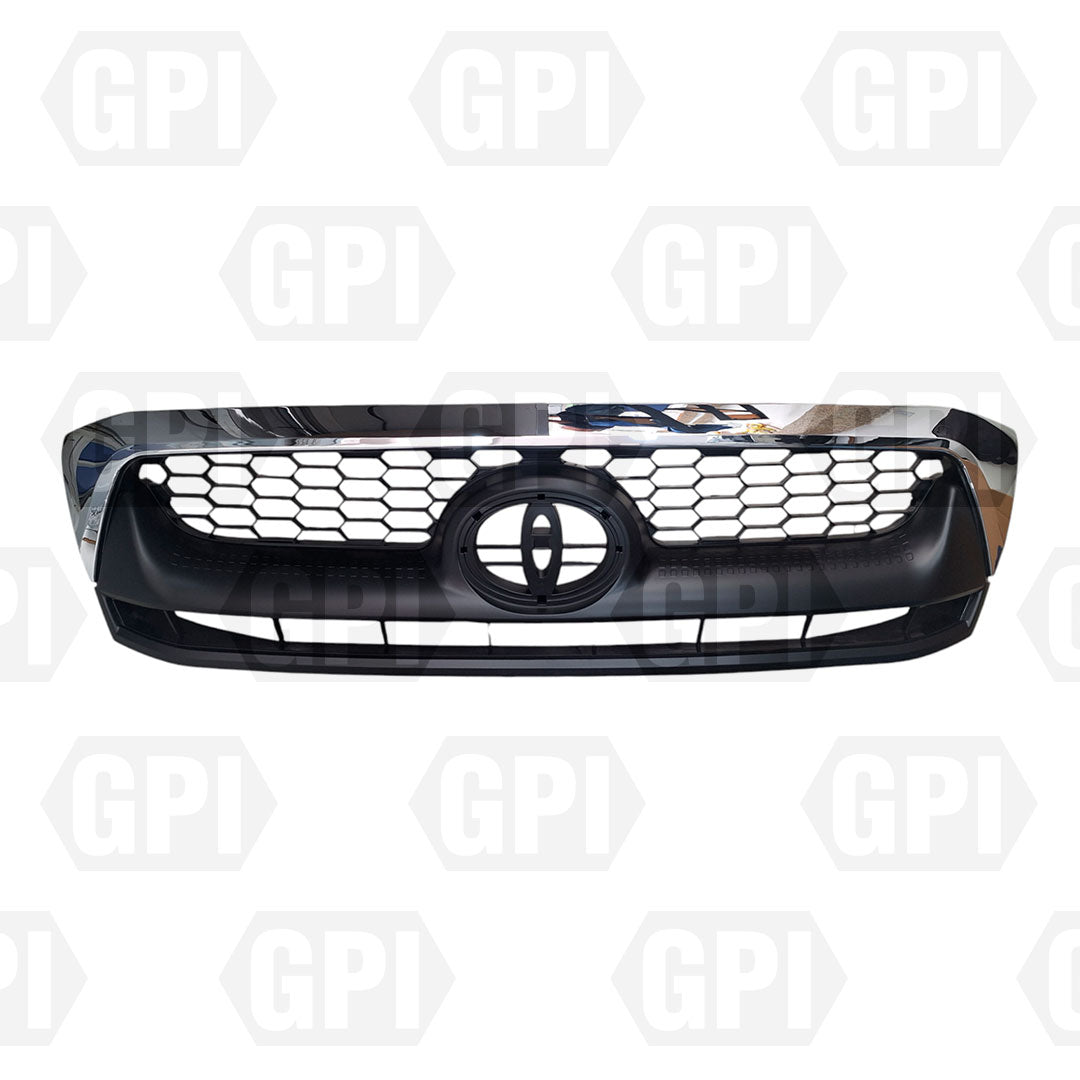 Parrilla Toyota Hilux 2009-2011 Gris Con Cromado