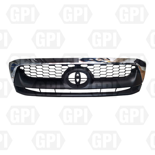 Parrilla Toyota Hilux 2009-2011 Gris Con Cromado